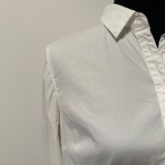 *J. MCLAUGHLIN* White Long Sleeve Button Down Top Size Small - Picture 3 of 7